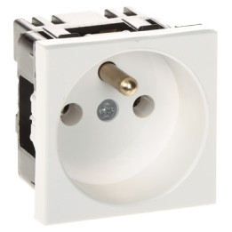 STASINSKI GN-230-1P/LS sienas kontaktligzda 16A 230V