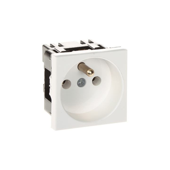 STASINSKI GN-230-1P/LS sienas kontaktligzda 16A 230V