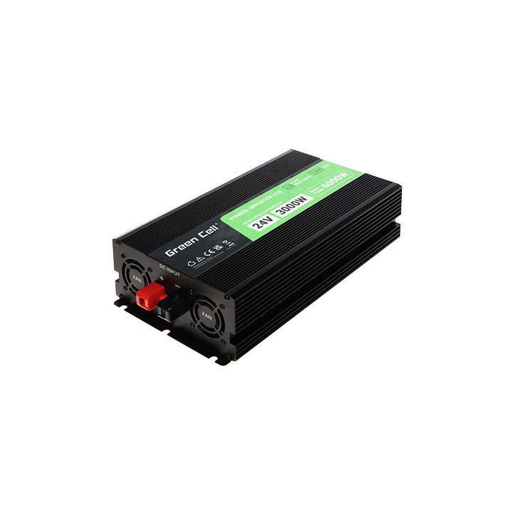 Green Cell INV/24P3000/LCD-GC 3000W 12V Pure Sine Wave Inverter with LCD Display