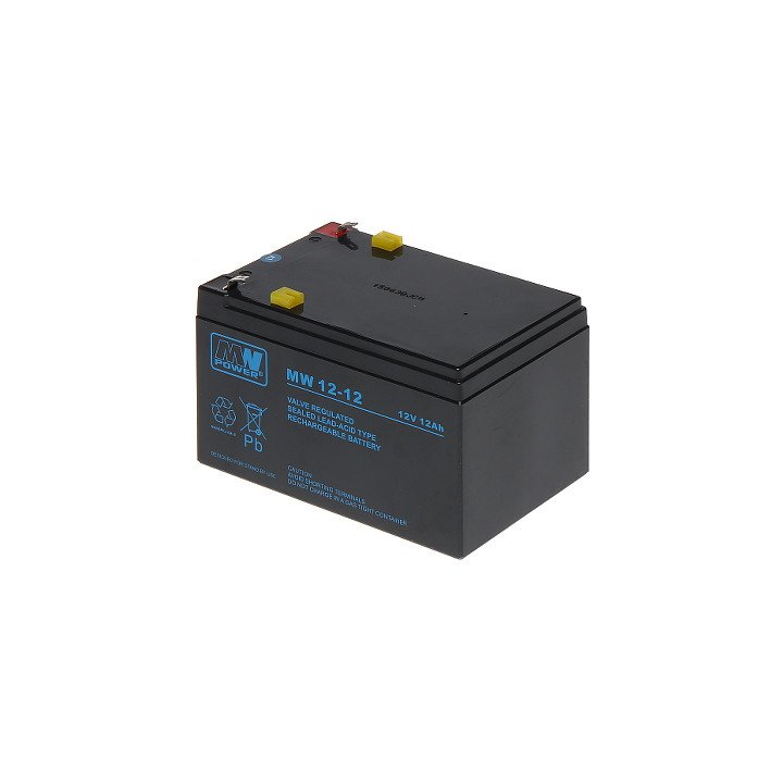 12В 12Ач свинцово-кислотная батарея MW 12V/12AH-MW