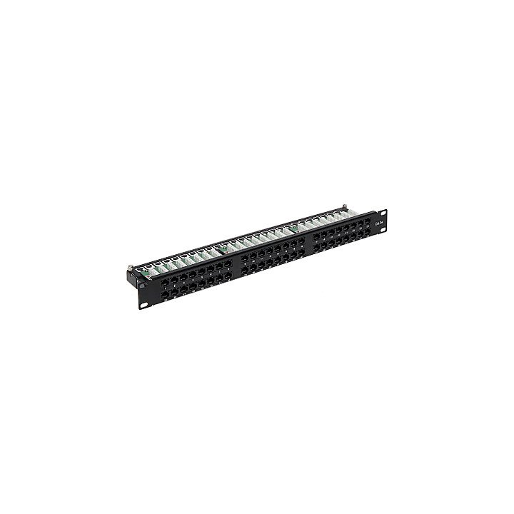 PP-48/RJ/C 48 portu RJ-45 panelis 1U 19"