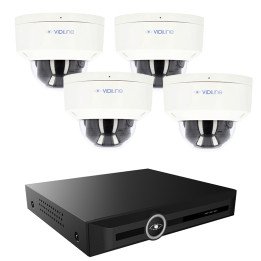 VidiLine KIT-8120-24W-4 4MP IP Camera Kit with 4 Cameras and 20-Channel 4K NVR