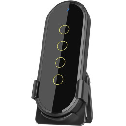 Touch tālvadības pults 4 kanāli 12 ainas melns ZigBee TUYA