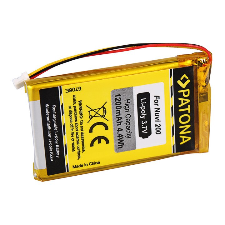 Patona PT6706 Battery for Garmin Nuvi 200/250 1200mAh Li-Pol 3.7V
