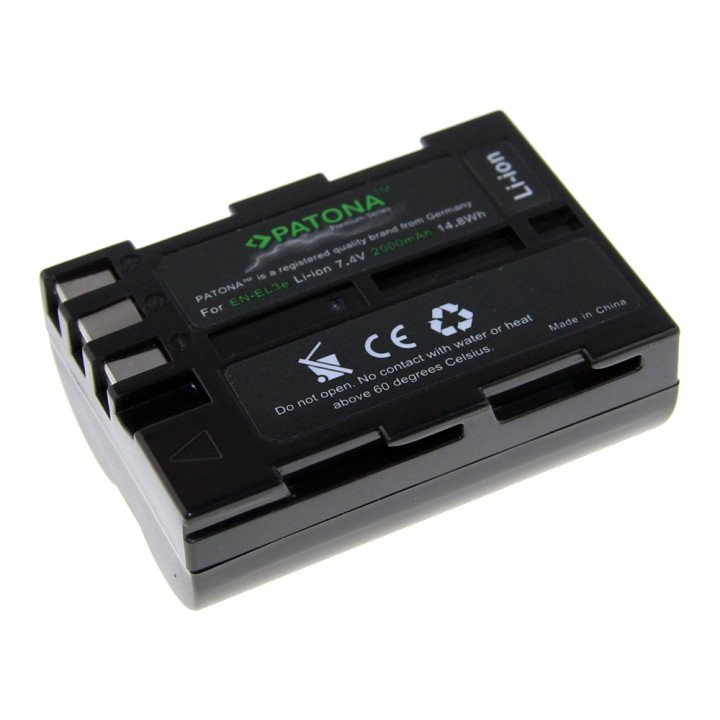 Patona PT1226 Battery Nikon EN-EL3e 2000mAh Li-Ion Premium