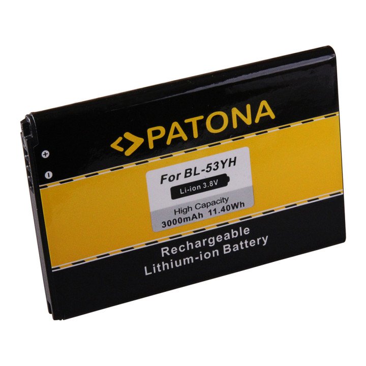 Patona PT3149 Battery for LG D855 3000mAh 3.8V Li-Ion BL-53YH