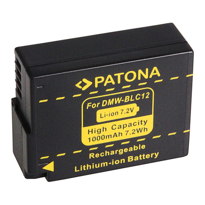 Panasonic DMW-BLC12 1000mAh Li-Ion Infochip батарея