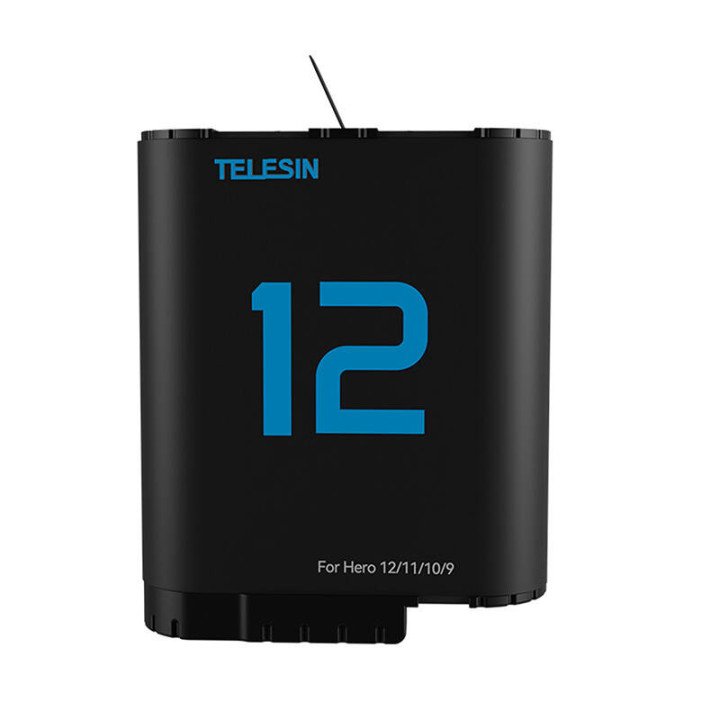 TELESIN S0-ECB-02-TGP Lithium Battery for GoPro Hero 12/11/10/9 (Blue)
