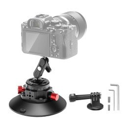 Neewer CA013 1/4-inch Suction Cup Mount for Sports Cameras (GoPro, DJI, Insta360)