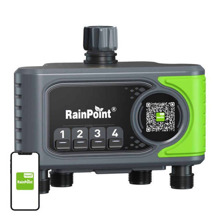 RainPoint HTV405FRF WiFi 4-Zone Irrigation Controller
