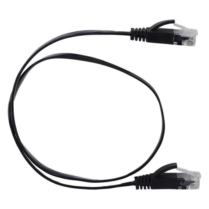MARCA BLANCA UTP6-05BK-FLAT Cat6 UTP plakanais tīkla kabelis 5m melns