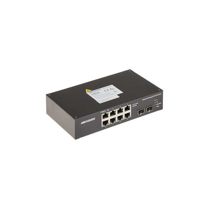 Hikvision DS-3T0510HP-E/HS 8-Port PoE Switch with SFP