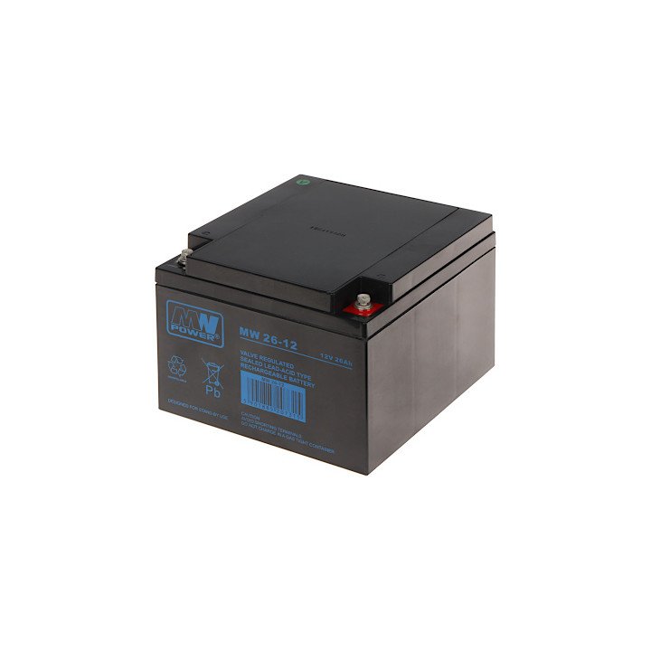 12V 26Ah Свинцово-кислотный Аккумулятор MW 12V/26AH-MW