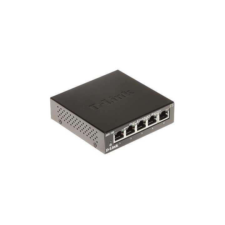 D-Link DES-105/E 5-портовый 10/100Mbps неуправляемый коммутатор