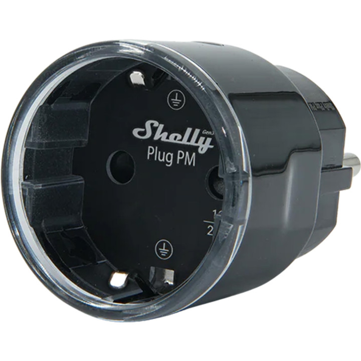 Интеллектуальное напряжение 13А Shelly Plug PM Gen3 Matter czarny