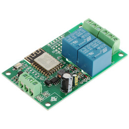 ESP12-2R-D8 Wi-Fi 2 kanālu relejs viedai mājai