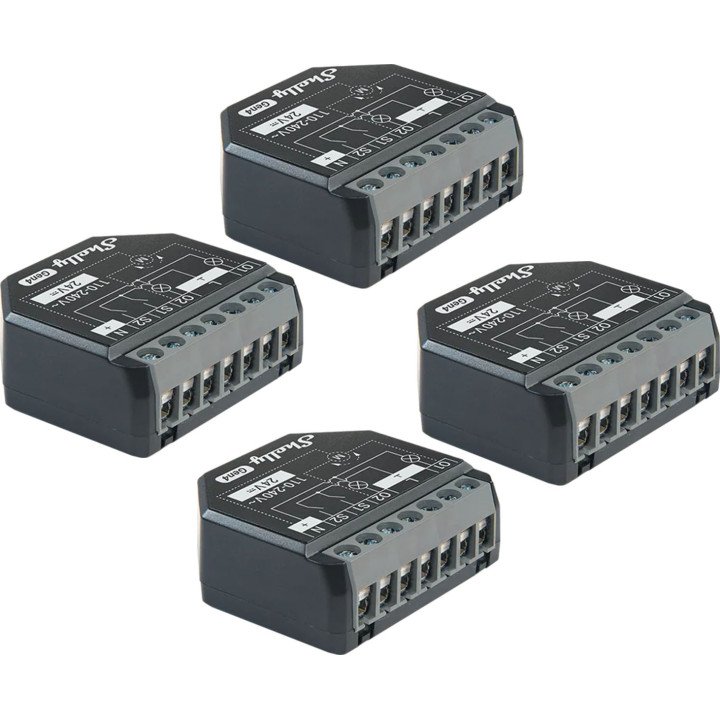 Shelly 2PM Gen4 Zigbee/Matter Controller Set of 4