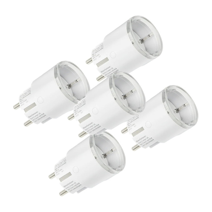 Zestaw 5 Intelligentnych gniazd Shelly Plug S MTR Gen3 12A (biāli)