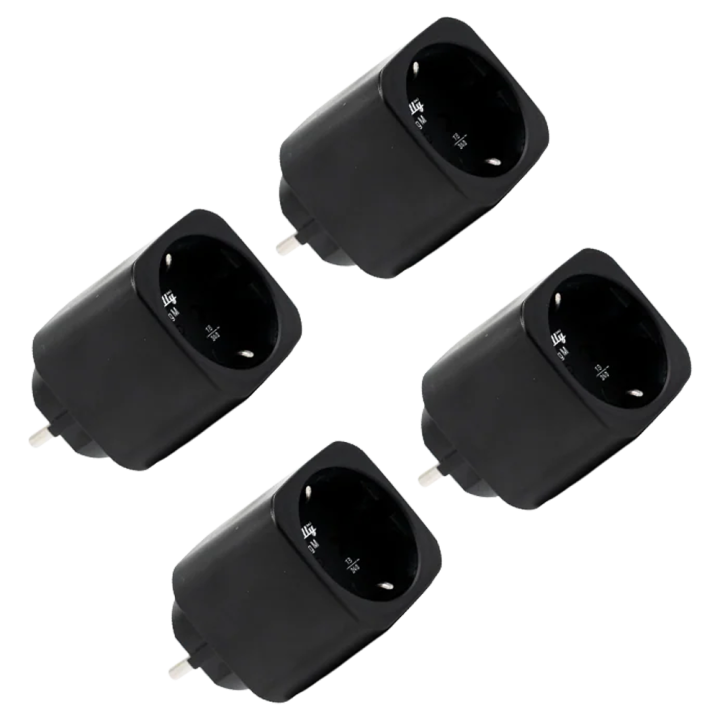 SHELLY SH-PLUG-M-GEN3-B-X4 умная розетка Wi-Fi Matter