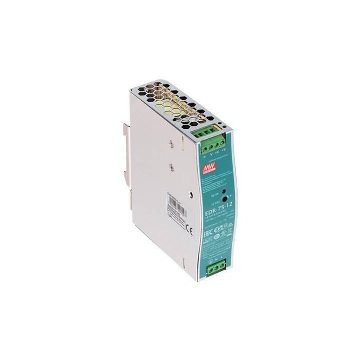 MEAN WELL EDR-75-12 75W 12V barošanas bloks