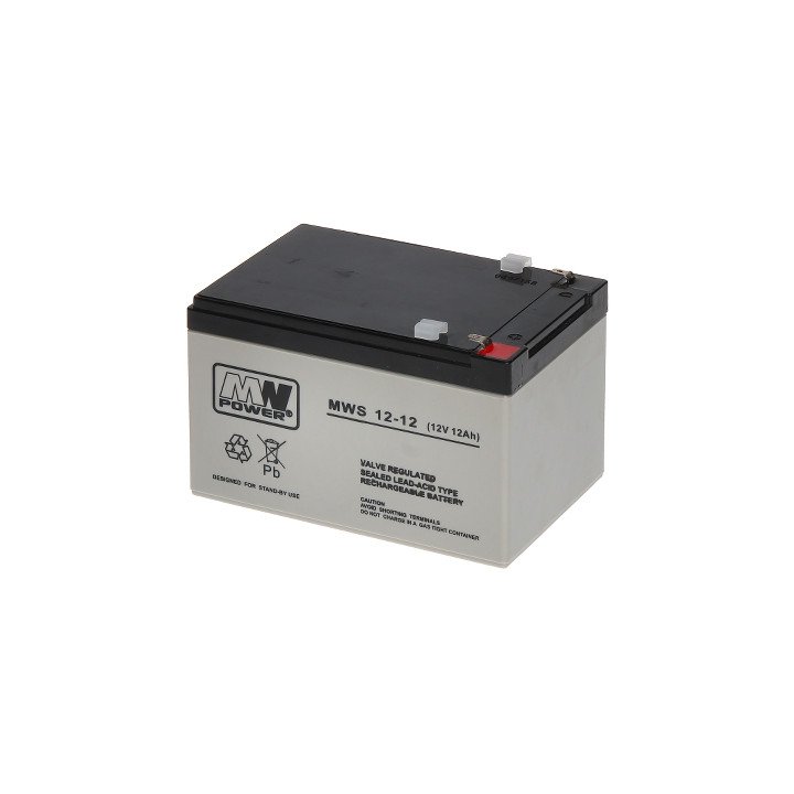 12В 12Ач герметичная свинцово-кислотная батарея 12V/12AH-MWS