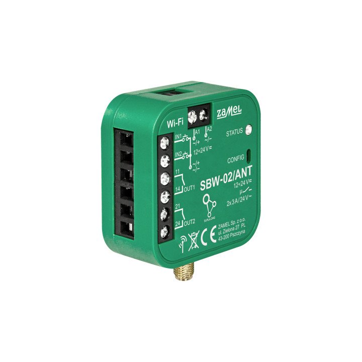 ZAMEL SBW-02/ANT умный контроллер ворот Wi-Fi 12-24V