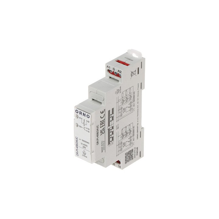 ORNO OR-PI-456/24UC 24V DC модульный контактор
