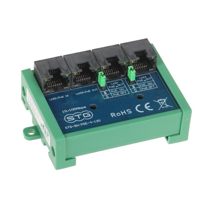 STG STG-SW-POE-4-120 4 portu PoE slēdzis 120W