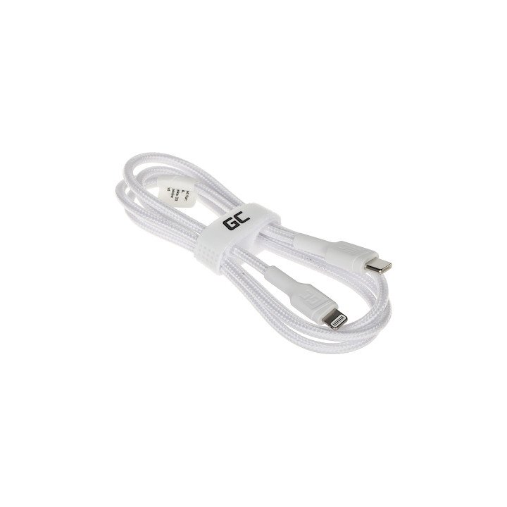 Green Cell KABGC07W USB-C на Lightning кабель 1м