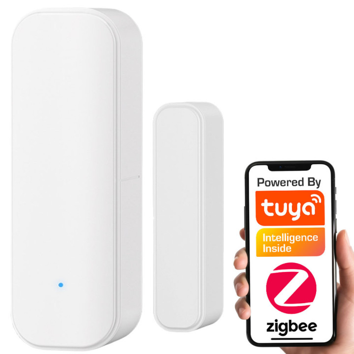 Магнитный датчик двери/окна, белый ZigBee TUYA