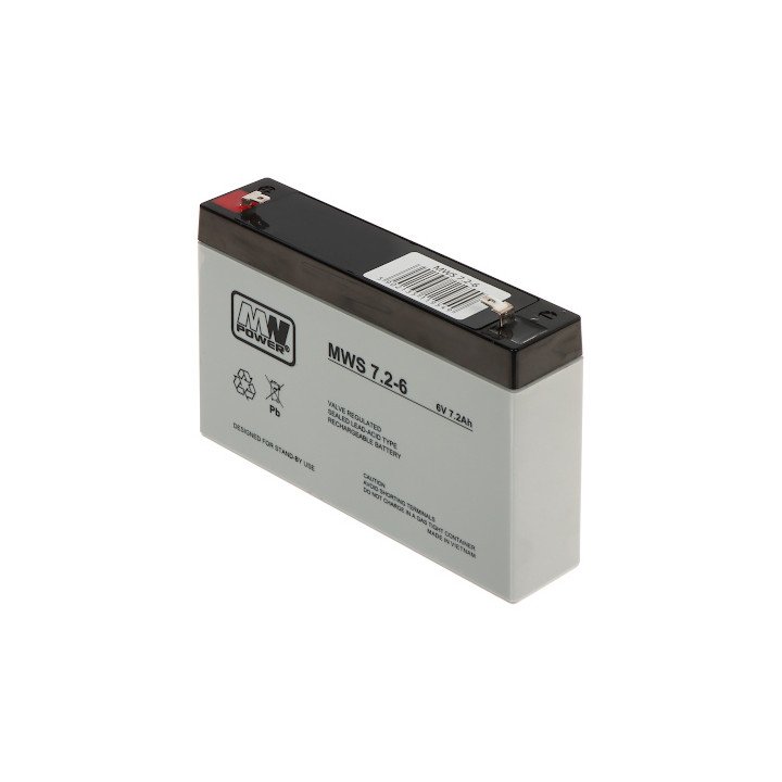 MW Power 6V/7.2AH-MWS 6В 7,2Ач батарея