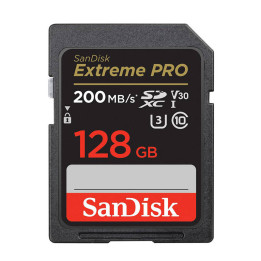 Карта памяти SanDisk Extreme PRO SDXC 128GB, 200/90 MB/s UHS-I U3 (SDSDXXD-128G-GN4IN)