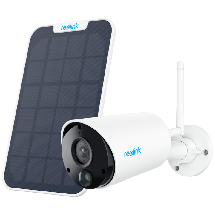 REOLINK RL-ARGUS-ECO-B320-SOLARKIT Saules drošības kamera, 2K QHD, Wi-Fi, akumulators, āra, Alexa saderīga