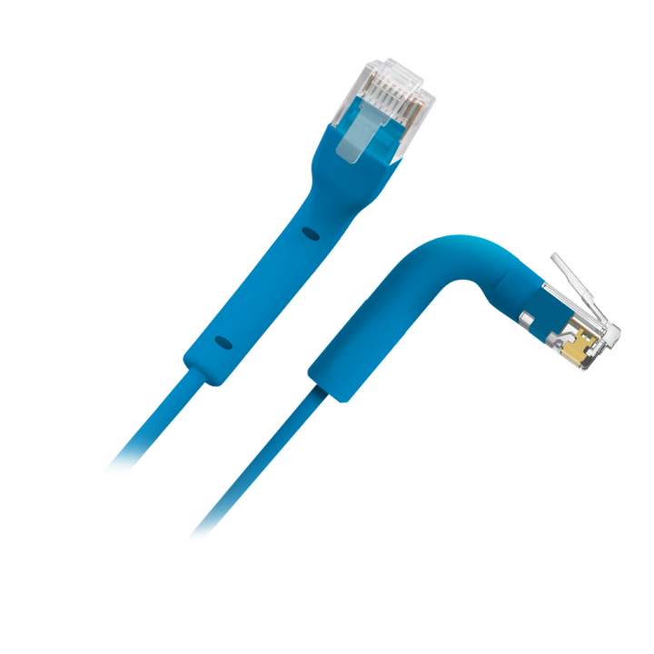 SAFIRE UTP6A-FLEX-1B Cat6a UTP tīkla kabelis, tīrs varš, PVC apvalks, zils