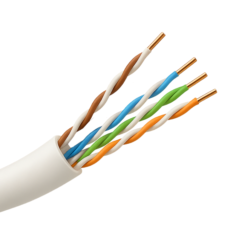 SAFIRE UTP5E-305-OUTDOOR-BC-WHITE Cat5e UTP āra tīkla kabelis 305m spole balts