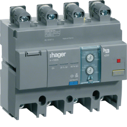 Hager HBB161H RCD Add-on x250 4P 160A Idn adj