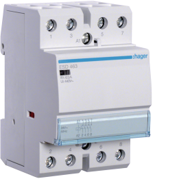 Hager ESD463 Modular Contactor 63A 4NO 24V AC
