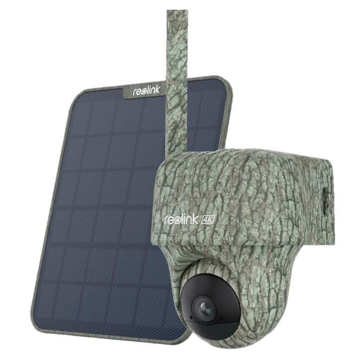 REOLINK RL-GO-SERIES-G450-SOLARKIT-CAMO 4MP Saules enerģijas drošības kameras komplekts ar 2K QHD, krāsainu nakts redzamību, cil