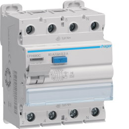 Hager CFA680C RCCB 3P+N 80A 300mA Type A Selective