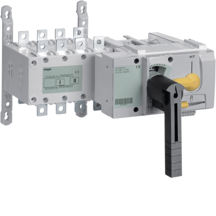 Hager HIB412M Motorized Transfer Switch 4P 125A