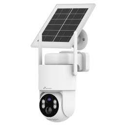 NIVIAN RETAIL NVS-IPC-09S-4G3Y-BATSOLAR 3MP PTZ IP kamera ar Wi-Fi, PoE, IP65, dubulto apgaismojumu, microSD līdz 256GB