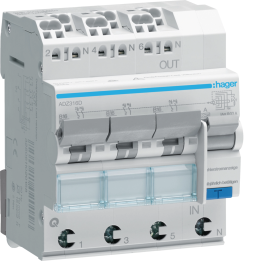 Hager ADZ316D RCBO 1P+N 6kA B-16A 30mA Type A