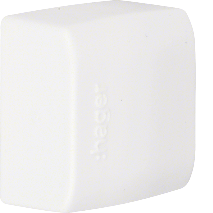 Hager ATA122069016 End Cap for ATEHA Mini Trunking, 12x20 mm, Traffic White