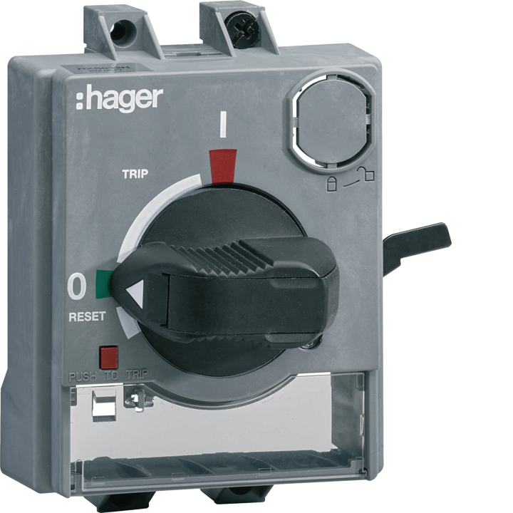 Hager HXS032H tiešais rotējošais rokturis ar bloķēšanu P160
