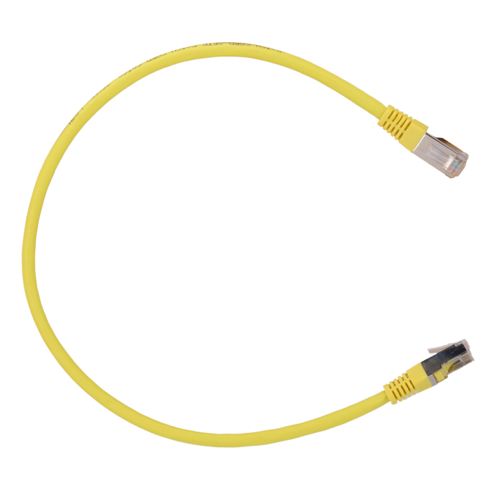 SAFIRE SFTP6A-H-03Y Cat6a S/FTP kabelis rullī, dzeltens, 23 AWG