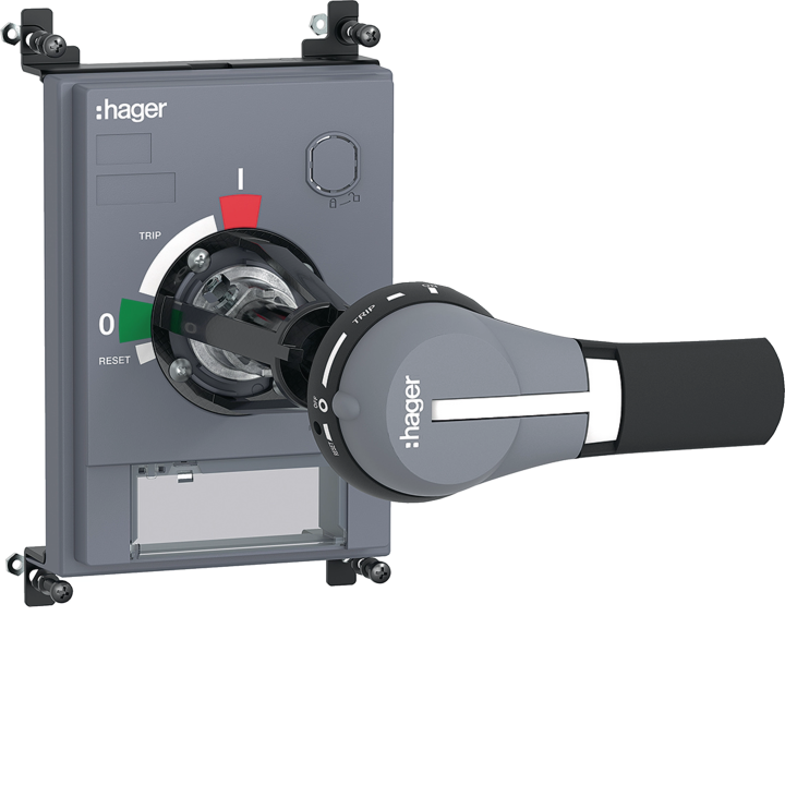 Hager HXW031H rotējošais pelēks rokturis durvīm x/P630