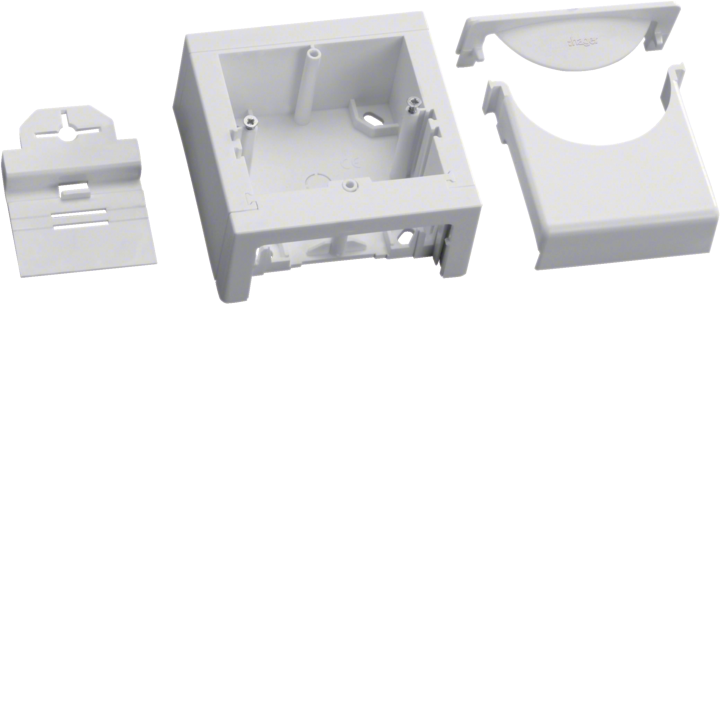 Hager ATA806099016 Universal 60 mm Outlet Box + ATA Adaptor