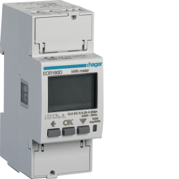 Hager ECM180D 1-Phase kWh Meter Direct 80A Modbus MID