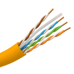 UNIVIEW UV-UTP6-305-LSZH-Dca-OR Cat6 UTP LSZH tīkla kabelis 305m spole oranžs
