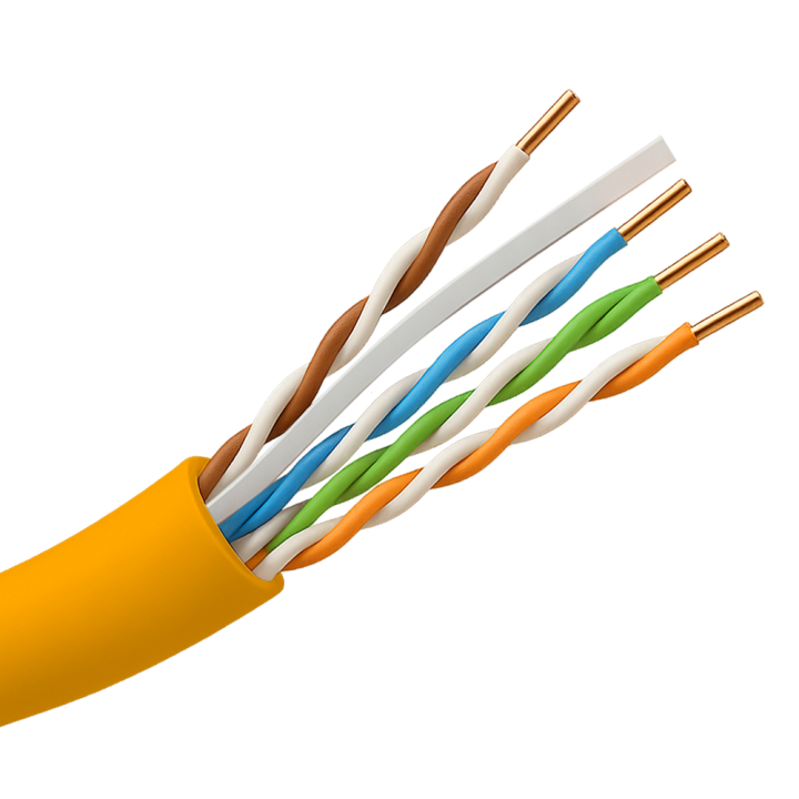 UNIVIEW UV-UTP6-305-LSZH-Dca-OR Cat6 UTP LSZH tīkla kabelis 305m spole oranžs